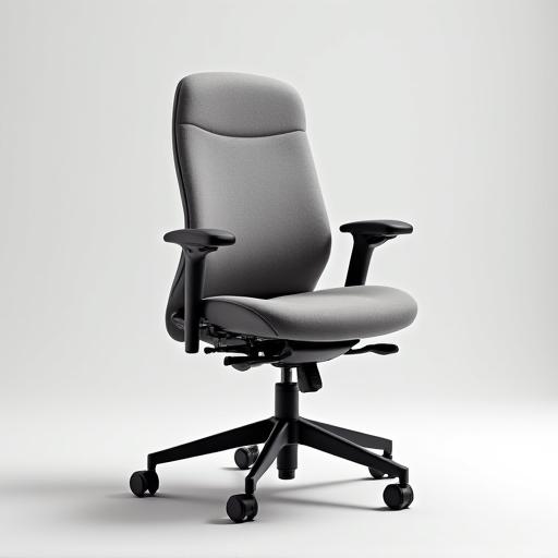 ニュートラルグレーの生地のZenith Pro人間工学チェア。